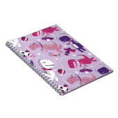 Dinosaurier, Cute Dinosaurier, Sterne, Raumschiff Notizblock (Rechte Seite)