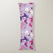 Dinosaurier, Cute Dinosaurier, Sterne, Raumschiff Seitenschläferkissen (Vorderseite Vertikal)