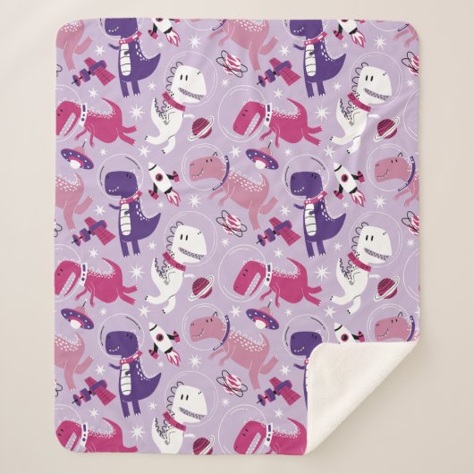 Dinosaurier, Cute Dinosaurier, Sterne, Raumschiff Sherpadecke (Vorderseite)
