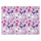 Dinosaurier, Cute Dinosaurier, Sterne, Raumschiff Tischdecke (Vorderseite (Horizontal))