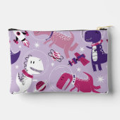 Dinosaurier, Cute Dinosaurier, Sterne, Raumschiff Zubehörtasche (Rückseite)