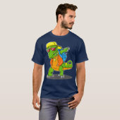 Dinosaurier Dabbing T Rex Dabbing School Bag T-Shirt (Vorne ganz)