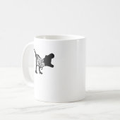 Dinosaurier Daddysaurus T-Rex Kaffeetasse (Vorderseite Links)