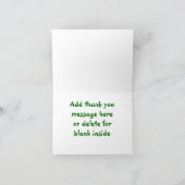 Dinosaurier danken Ihnen Anmerkungs-Karte Dankeskarte (Innenseite)