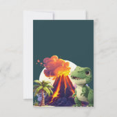 Dinosaurier Dankeskarte (Rückseite)