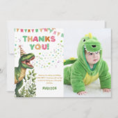 Dinosaurier Dankeskarte (Vorderseite)