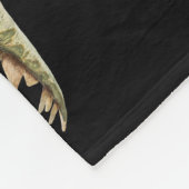 Dinosaurier: Das Jurassische Zeitalter schwarzer F Fleecedecke (Ecke)