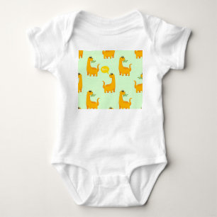 Dinosaurier Delight: Das helle Muster der Kinder. Baby Strampler