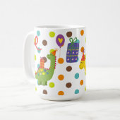 Dinosaurier Delight: Roar-iffic Coffee Tasse! Kaffeetasse (Vorderseite Links)
