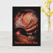 Dinosaurier, der aus dem karte (Gelbe Blume)