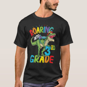 Dinosaurier der dritten Klasse zurück zur Schule f T-Shirt