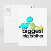 Dinosaurier der größte große Bruder Postkarte (Vorne/Hinten)