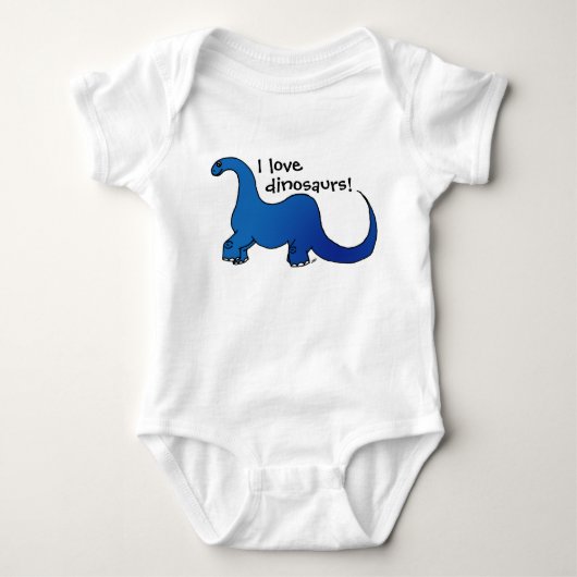 Dinosaurier der Liebe I! Baby Strampler (Vorderseite)