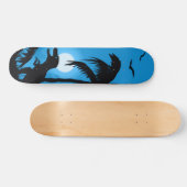 Dinosaurier der Nacht Skateboard (Horizontal)