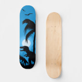 Dinosaurier der Nacht Skateboard (Vorderseite)