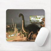 Dinosaurier der Route 66 Mousepad (Mit Mouse)