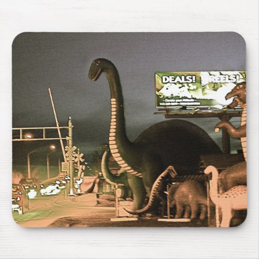 Dinosaurier der Route 66 Mousepad (Vorne)