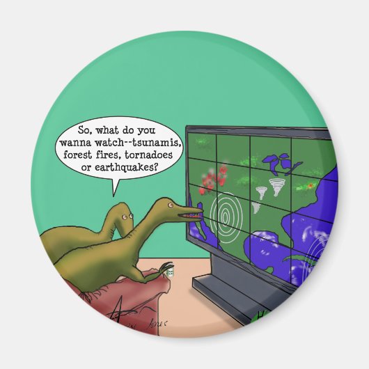 Dinosaurier des Klimawandels Magnet (Vorne)