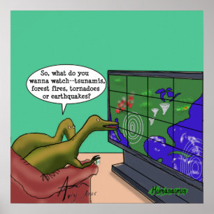 Dinosaurier des Klimawandels Poster