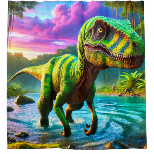 Dinosaurier Design Duschvorhang