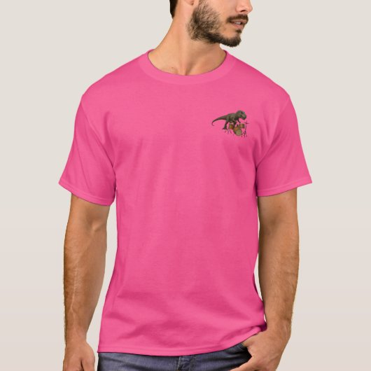 Dinosaurier-Design-Mann T-Shirt (Vorderseite)