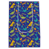 Dinosaurier Design Mittlere Geschenktüte (Rückseite)