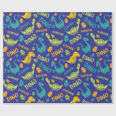 Dinosaurier Design Wrapping Paper Geschenkpapier (Flach)