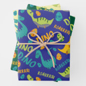 Dinosaurier Design Wrapping Paper Geschenkpapier Set (Beispiel)