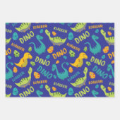 Dinosaurier Design Wrapping Paper Geschenkpapier Set (Vorderseite)