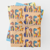 Dinosaurier Design Wrapping Paper Geschenkpapier Set (Beispiel)