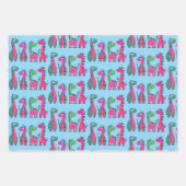 Dinosaurier Design Wrapping Paper Geschenkpapier Set (Vorderseite 2)