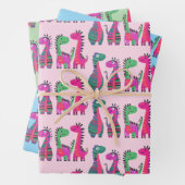 Dinosaurier Design Wrapping Paper Geschenkpapier Set (Beispiel)