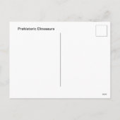 Dinosaurier-Diagramm Feiertagspostkarte (Rückseite)