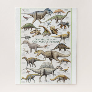 Dinosaurier-Diagramm Hintergrund Puzzle
