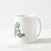 Dinosaurier-Diät morgen Kaffeetasse (VorderseiteRechts)