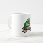 Dinosaurier-Diät morgen Kaffeetasse (Vorderseite Links)