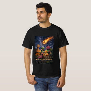 Dinosaurier, die auf den einschlagenden Meteor sch T-Shirt