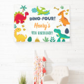 Dinosaurier dino-4. Geburtstagsbanner/Hintergrund. Banner (InSitu)