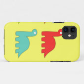 Dinosaurier Dino Art iPhone Case (Rückseite (Horizontal))