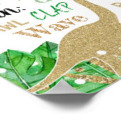 Dinosaurier Dino Birthday Kreide Schild Junge (Ecke)