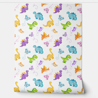 Dinosaurier Dino Butterfly Baby Girl Tapete