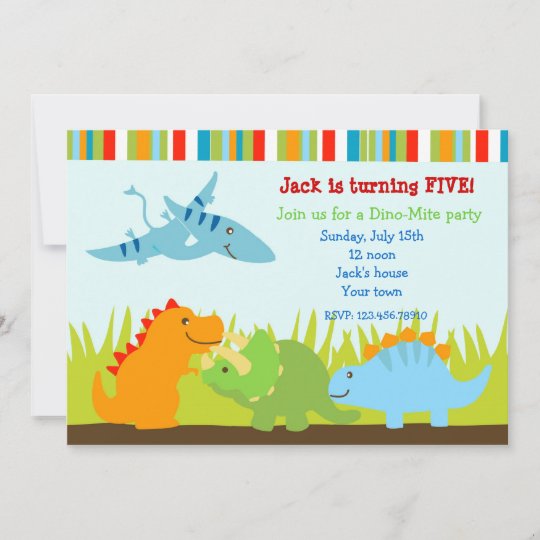 Dinosaurier Dino Foto Geburtstags Party Einladung Zazzle De Dieses set besteht aus 8 einladungskarten mit eingedruckten textvorlagen zum geburtstag. dinosaurier dino foto geburtstags party einladung