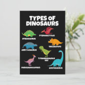 Dinosaurier Dinosaurier Lover für Kinder Einladung (Stehend Vorderseite)
