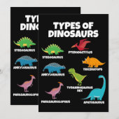 Dinosaurier Dinosaurier Lover für Kinder Einladung (Vorne/Hinten)