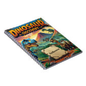 Dinosaurier Discovery - Personalisiert prähistoris Notizblock (Rechte Seite)
