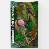 Dinosaurier Dschungel T-Rex Jungs Foto prähistoris Banner (Vertikal)