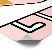 Dinosaurier-Dschungel: Vintage kinderreiche Illust Poster (Ecke)