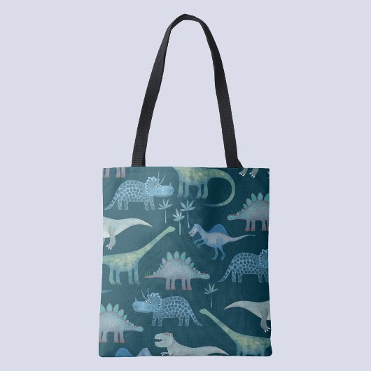 Dinosaurier Dunkelgrün Tasche