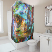 Dinosaurier Duschvorhang (Beispiel)