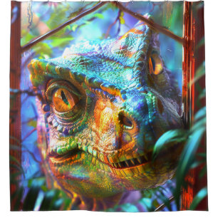 Dinosaurier Duschvorhang